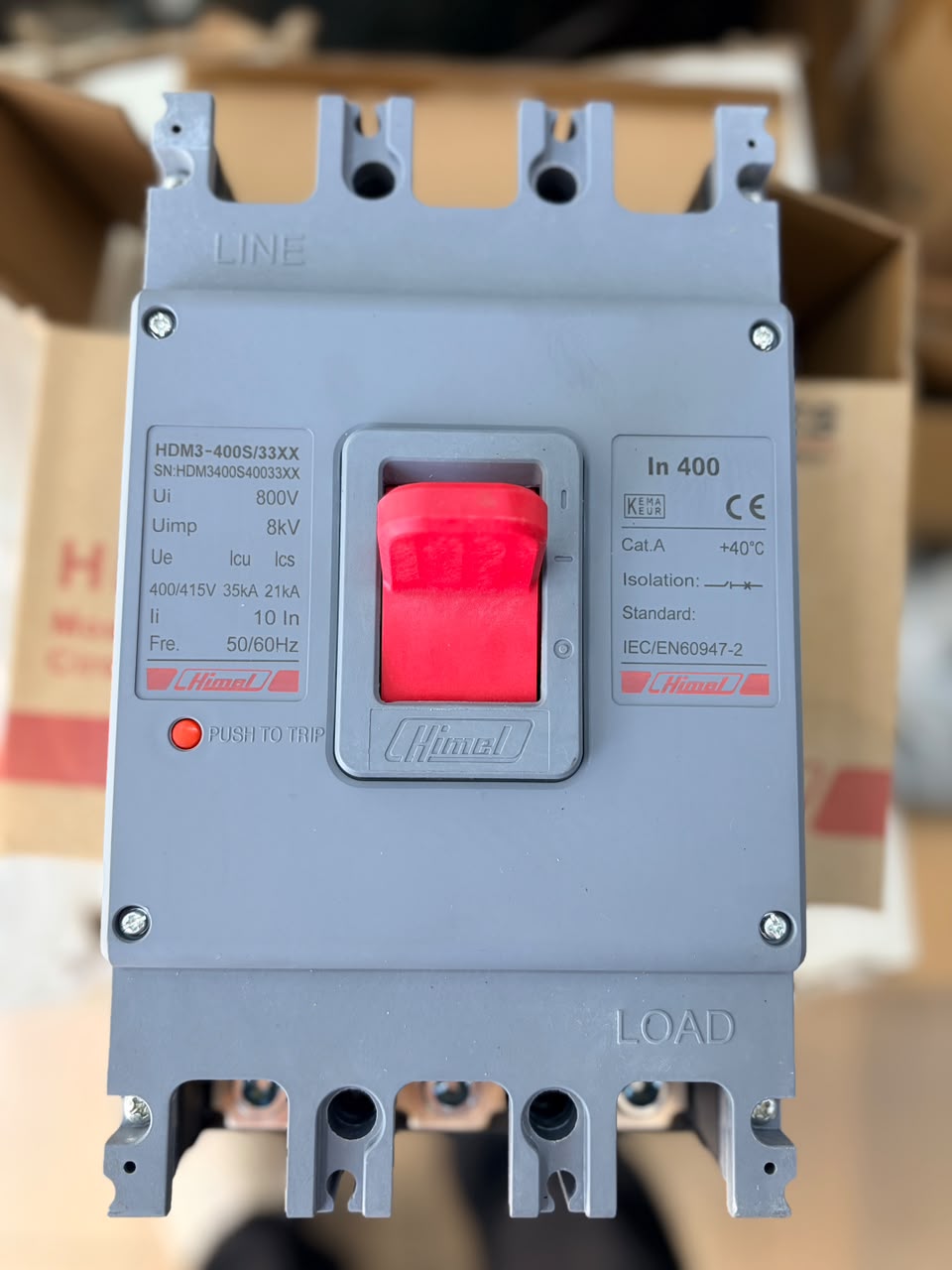 HDM3-400S 3-Pole Moulded Case Circuit Breaker (MCCB)