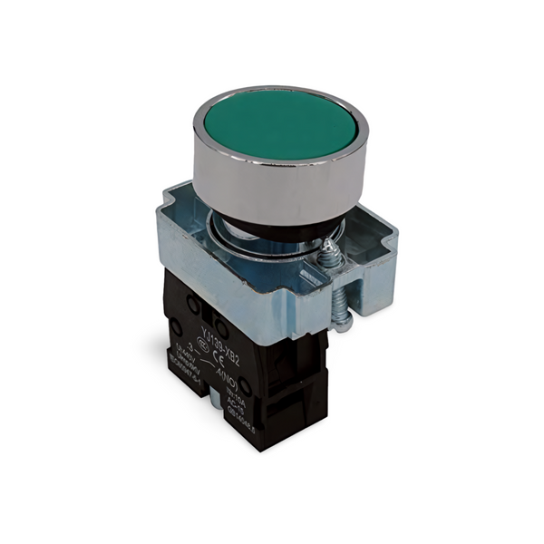 Push Button Switch 440V 10A - Green Andeli