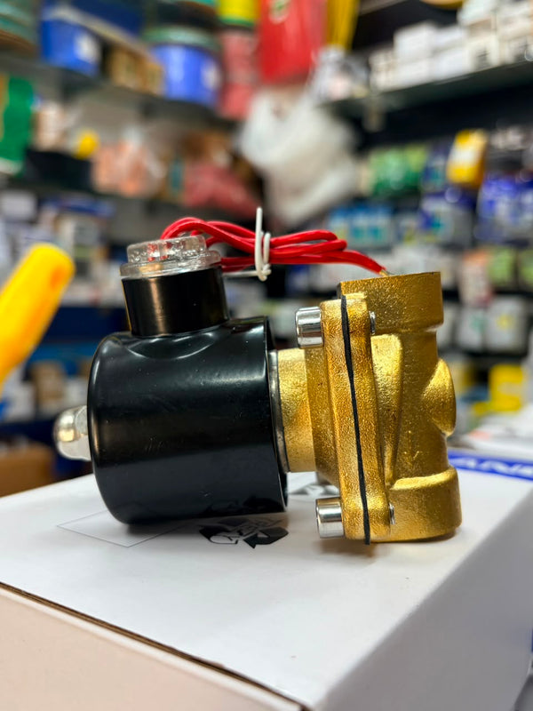Electric Solenoid Valve Pneumatic Valve for Water Air Gas Brass 2"