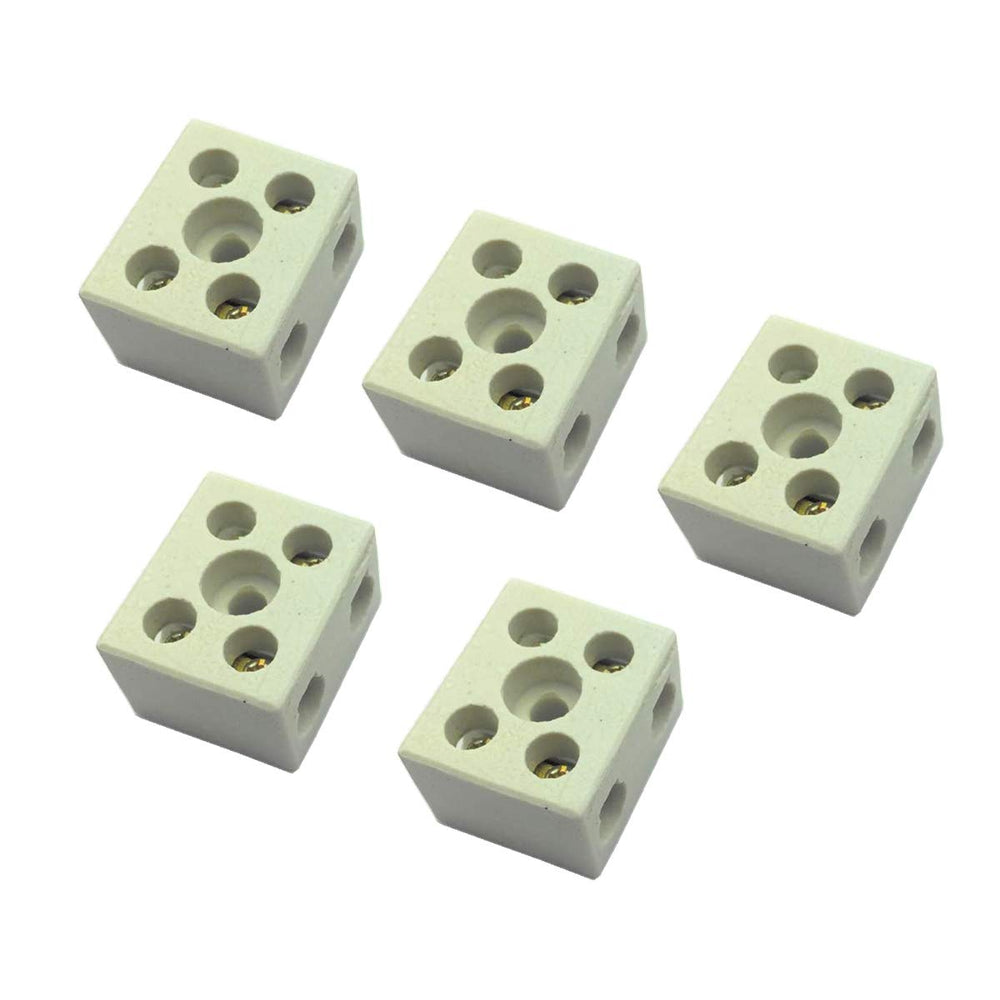 Ceramic Wire Connector Terminal Block 2 Position 2Way ,10Amps