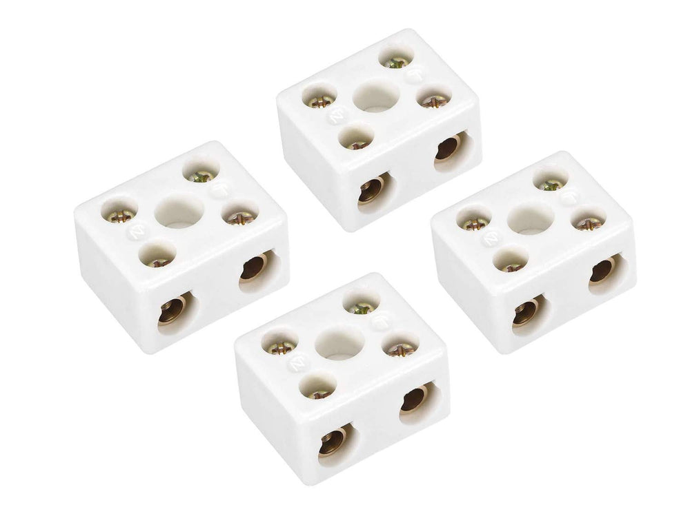 Ceramic Wire Connector Terminal Block 2 Position 2Way ,10Amps