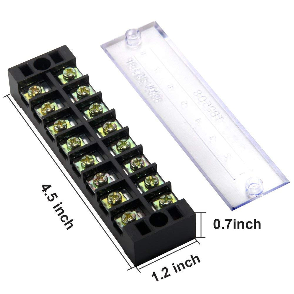 Terminal Block 8 Positions 600V 25A