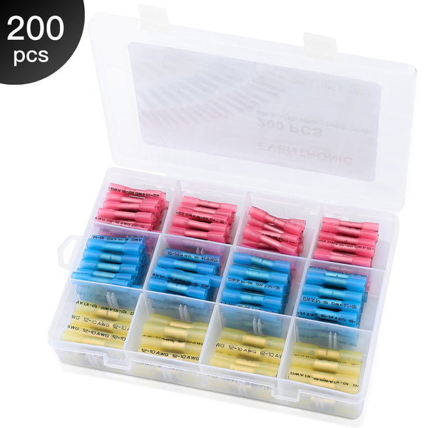 Heat Shrink Butt Connectors Terminals, Waterproof Marine Grade