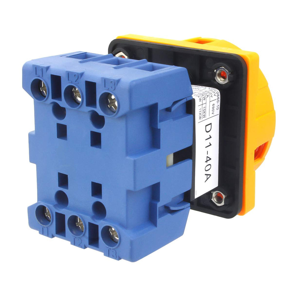 Rotary Selector Changeover Switch Universal Switch 2 Position GLD11-40A AC 690V