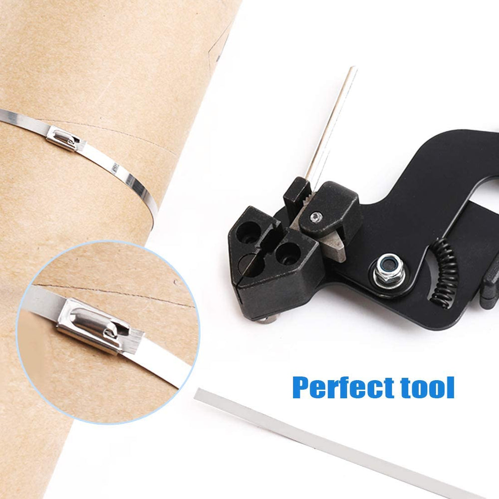 Stainless Steel Cable Tie Gun Tool for Tension and Cutting up to 12MM