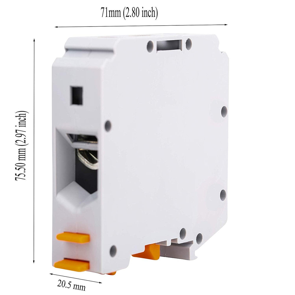 Elmex DIN Rail Mounted Terminal Block KUT50