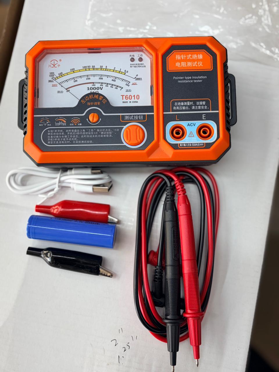 T6010 Pointer Type Insulation Resistance Tester Megohmmeter