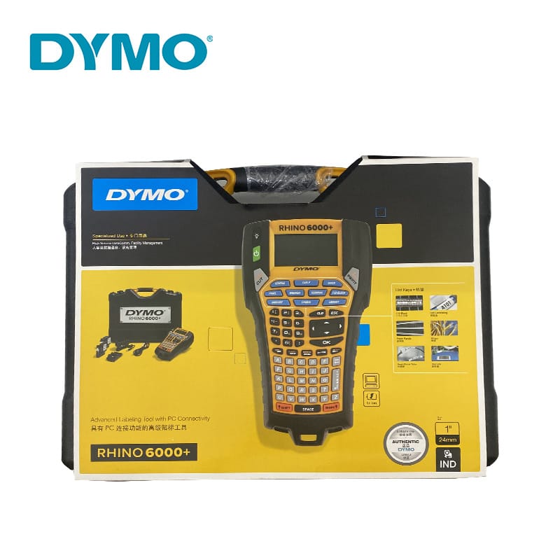DYMO Rhino 6000+ Label Printer industrial Label Tape 6-36mm