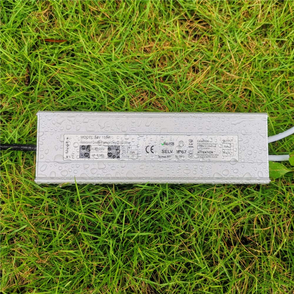 LED Power Supply, 24V 150W IP67 AC 90-265V ,