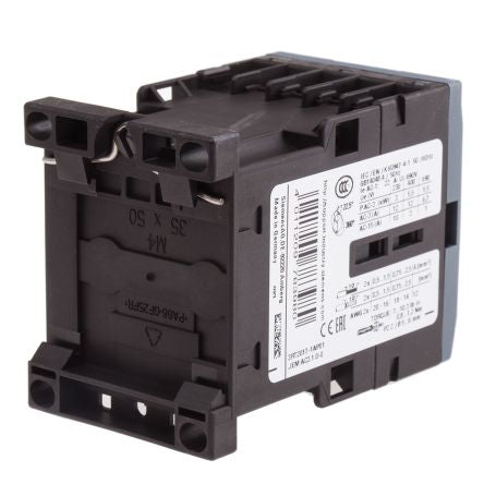 Siemens Sirius Innovation 3RT2017-1AP01 3 Pole Contactor, 3NO, 12 A, 5.5 kW, 230 V ac Coil
