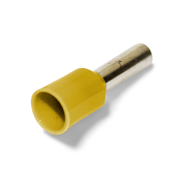 Insulated Bootlace Lug 1.5mm Yellow