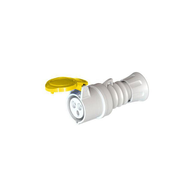 Industrial Female Mobile Socket 3P 16A 100-130V 50/60Hz - GW62001H