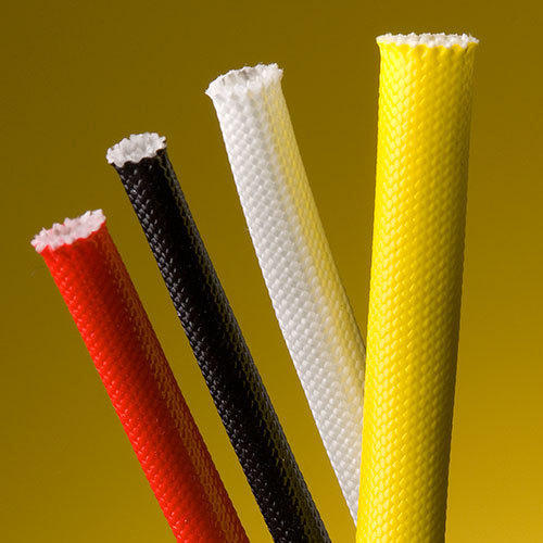 Insulating Cotton Fiberglass Sleeve Varnish Coated 25MM