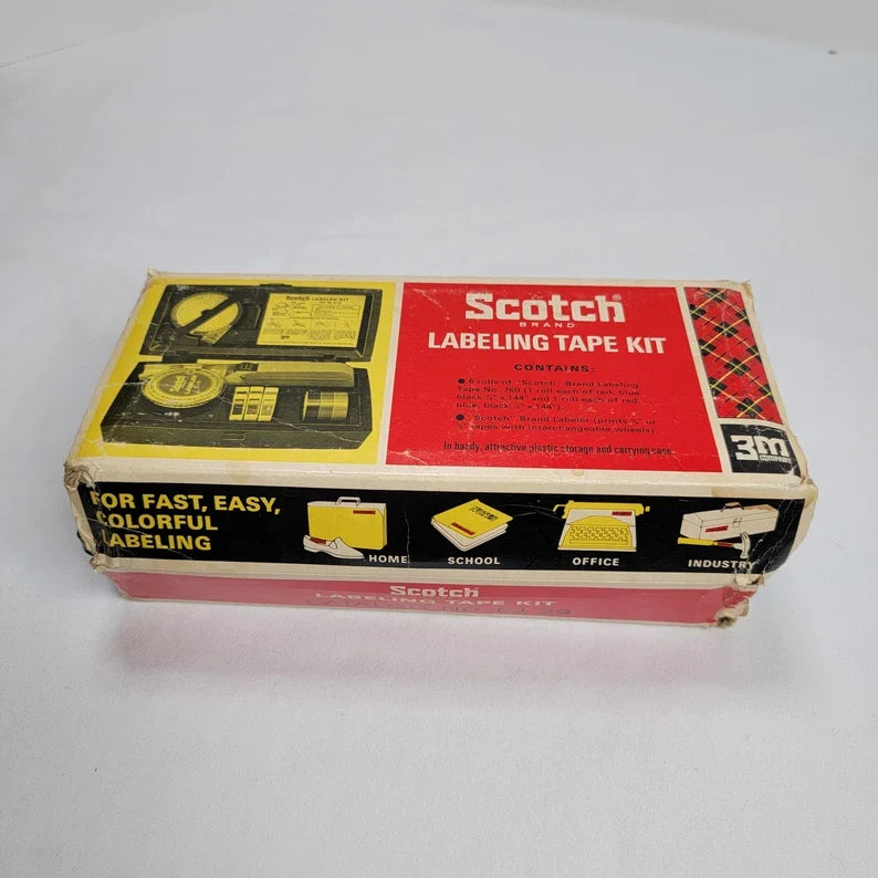 Vintage Scotch Labeling Tape Kit