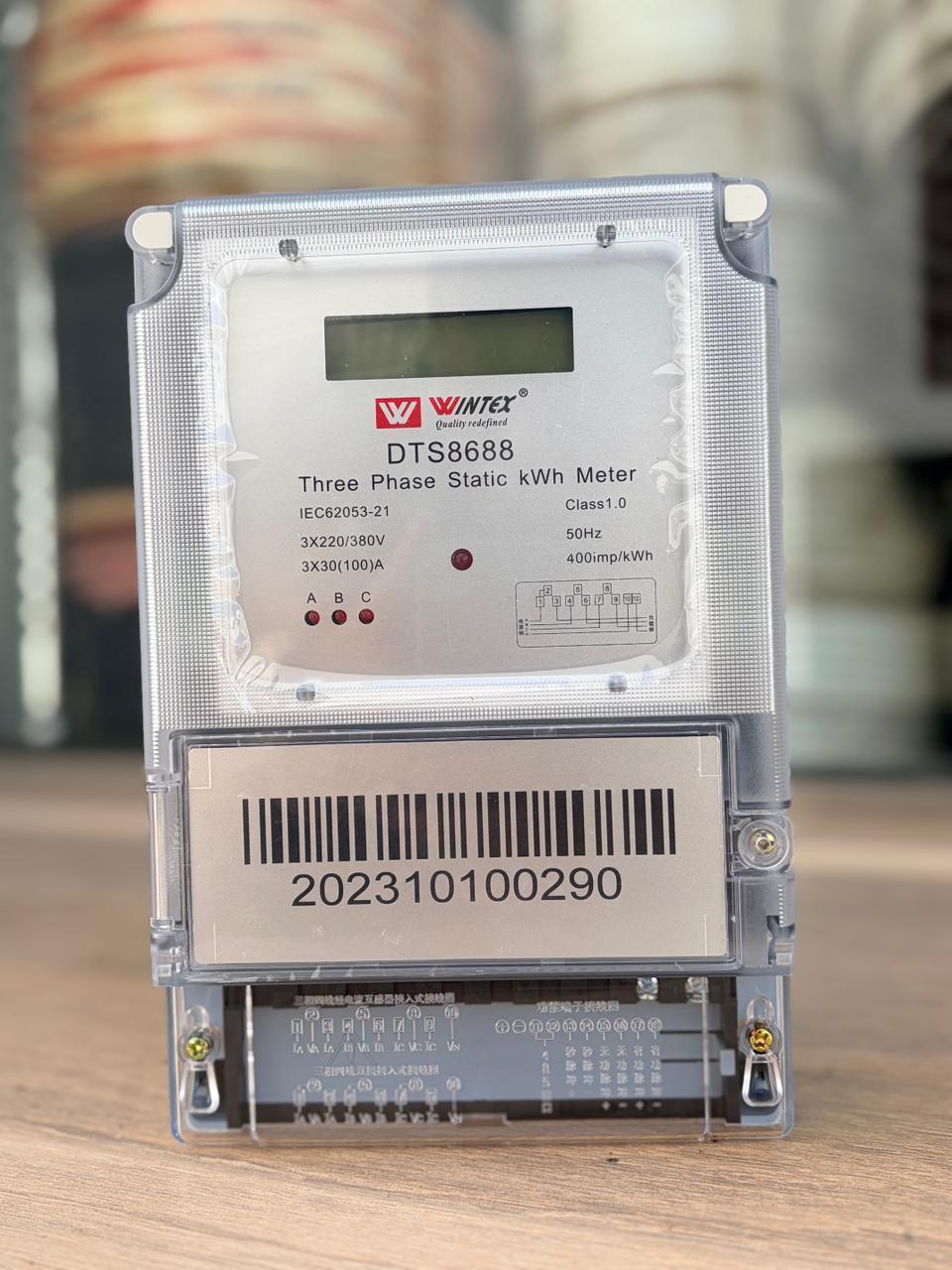 Wintex DTS8688 Three Phase Static kWh Meter