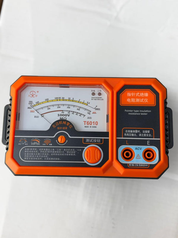 T6010 Pointer Type Insulation Resistance Tester   Megohmmeter