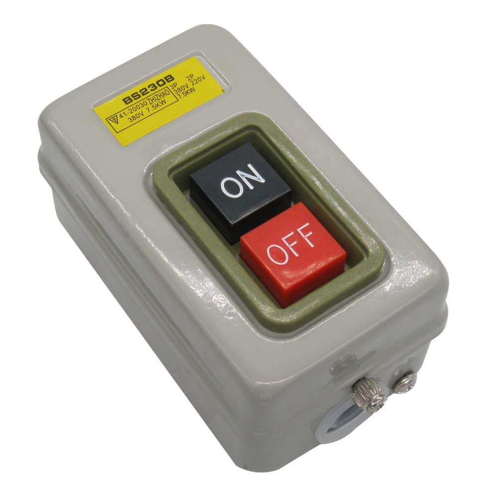 Push Button Switch On/Off Control Station 10A AC 220V /380V BS230B