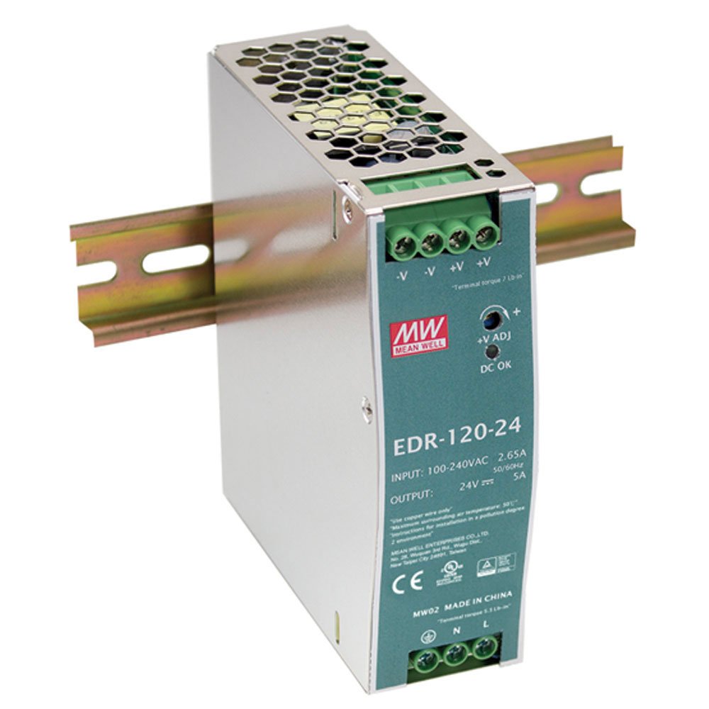 Power Supply Din Rail Mounted 5Amps 120W - 24VDC