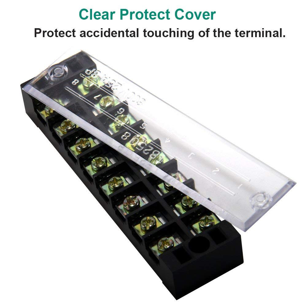 Terminal Block 8 Positions 600V 25A