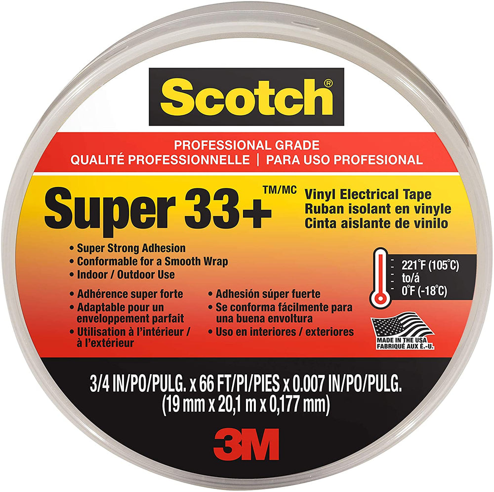 Vinyl Electrical Tape  3M Scotch Super 33+