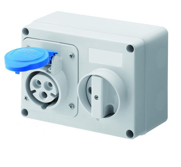 Industrial Interlocked Switch Socket 16A 3P