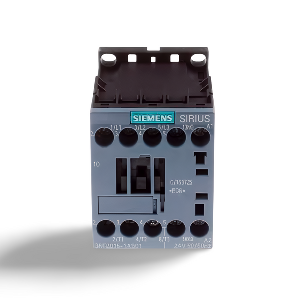 Siemens Sirius Innovation 3RT2016-1AP01 3 Pole Contactor, 3NO, 9 A, 4 kW, 240 V ac Coil