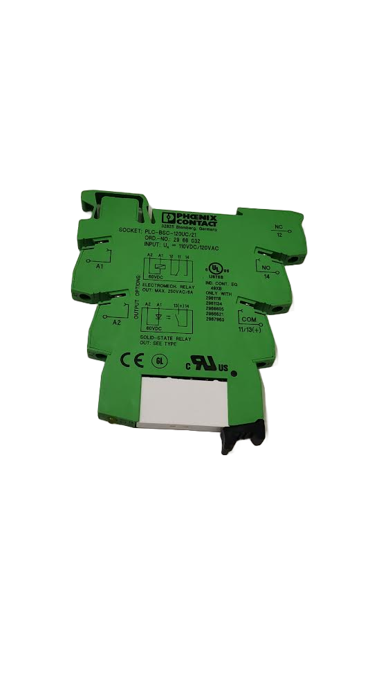 PHOENIX CONTACT 2961118 RELAY, PLC, DPDT, 24, 60 VDC & VAC , 6A, DIN RAIL