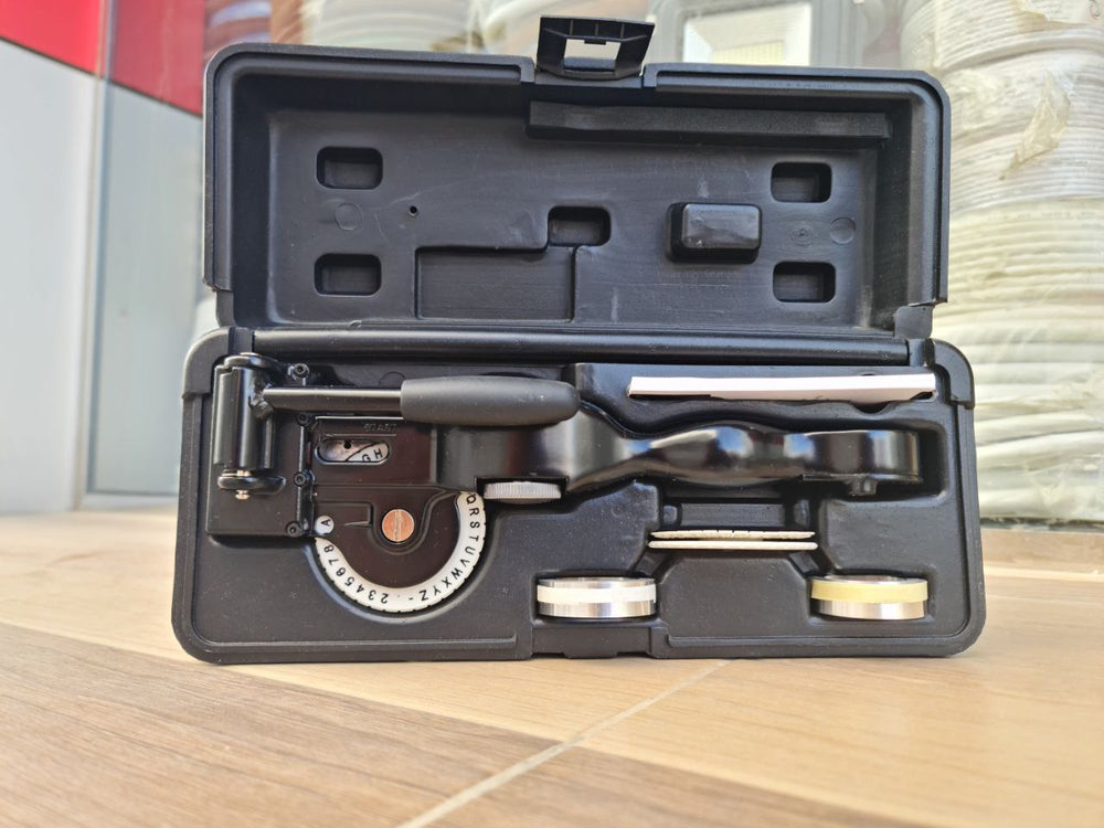 Stainless Steel Metal Tape Embossing Machine Kit DYMO Rhino M1011 - Ready Stock